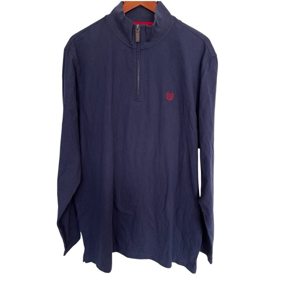 NWT Chaps big and tall Men's Navy Blue Long Sleeve Shirt XLT - Picture 1 of 5